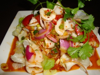 Order 16. Squid Salad food online from Nine & Nine Thai Kitchen store, Pasadena on bringmethat.com