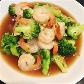 Order 38. Stir Fried Broccoli food online from Sawaddee Thai Restaurant store, Las Vegas on bringmethat.com