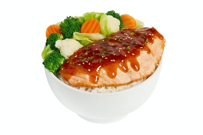 Order Regular Grilled Teriyaki Glazed Salmon food online from Yoshinoya store, Burbank on bringmethat.com