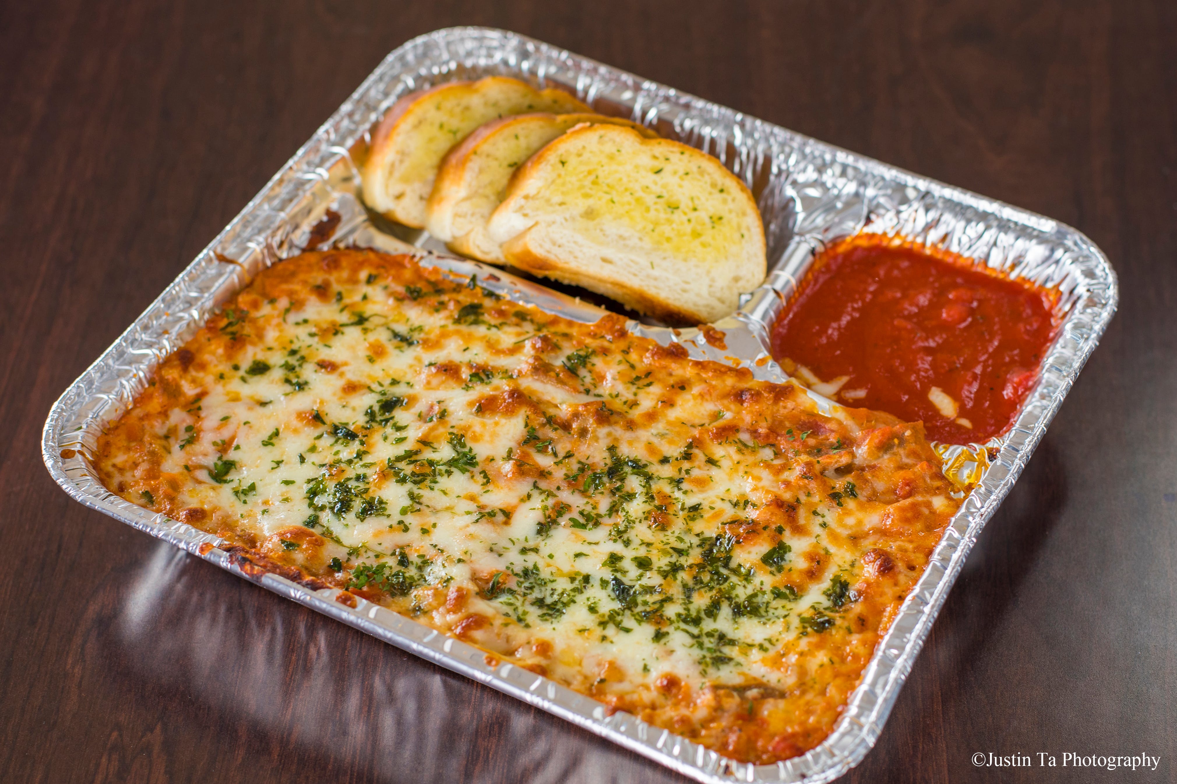 Order 5. Meat Lasagna - Pasta food online from Red Pepper Pizza store, San Leandro on bringmethat.com