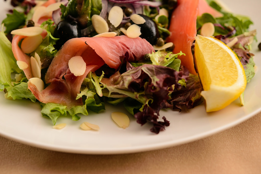 Order Smoked Salmon Salad food online from Eastgate Cafe store, Oak Park on bringmethat.com