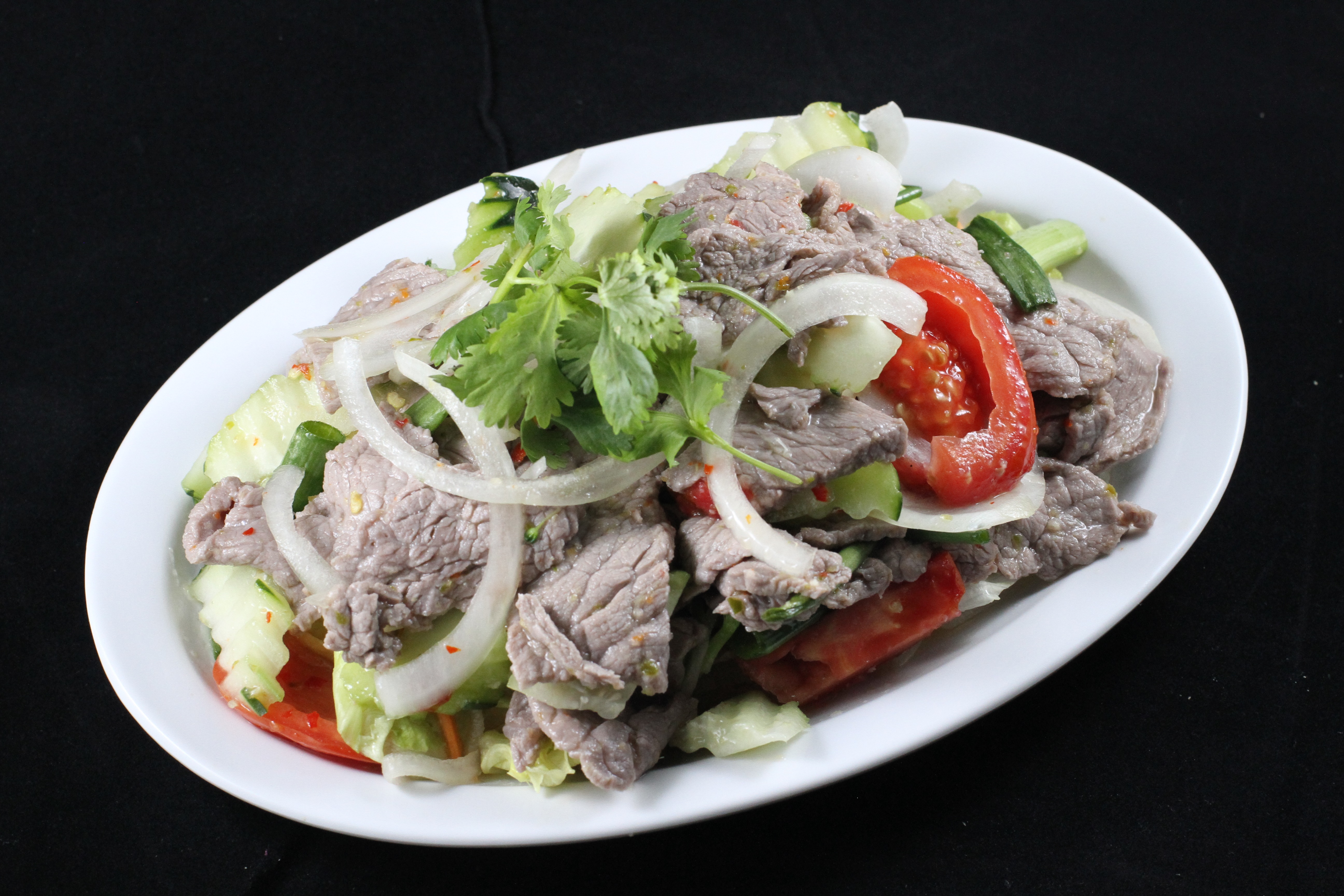 Order Spicy Beef Salad food online from Nine Seafood Restaurant store, Cerritos on bringmethat.com