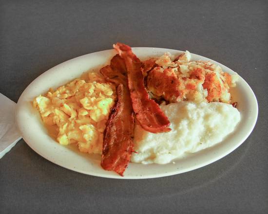 Order 2 Eggs with Bacon food online from Frank Grill store, Houston on bringmethat.com