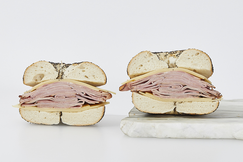 Order Applegate Farms All-Natural Black Forest Ham Sandwich food online from Murray's Bagels store, New York on bringmethat.com