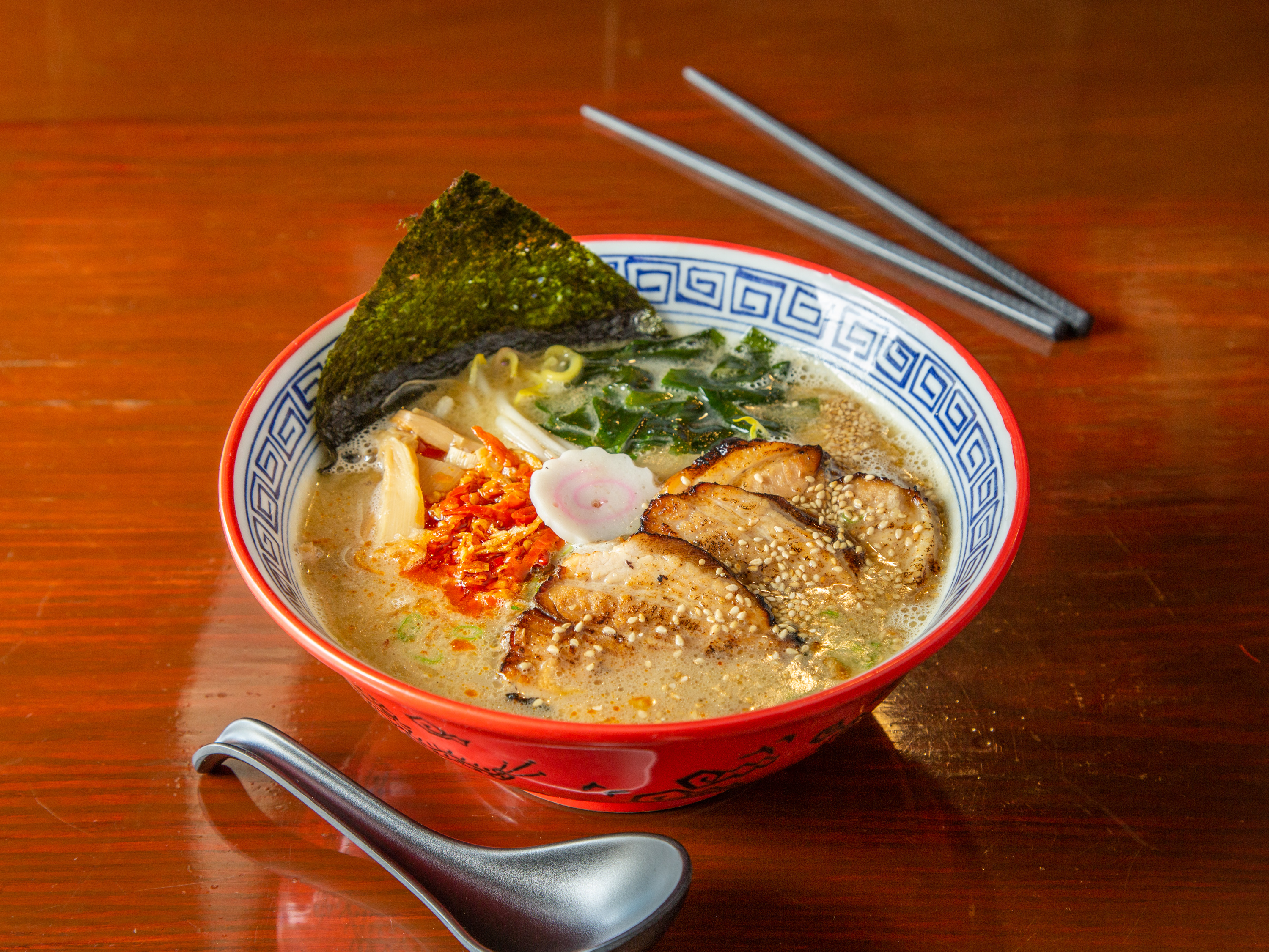 Order 14. Spicy Tonkotsu Gyokai food online from Isshindo Ramen store, Allston on bringmethat.com