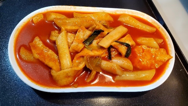 Order Tteokbokki (Korean Spicy Rice Cakes) food online from Spice Six store, Hermosa Beach on bringmethat.com