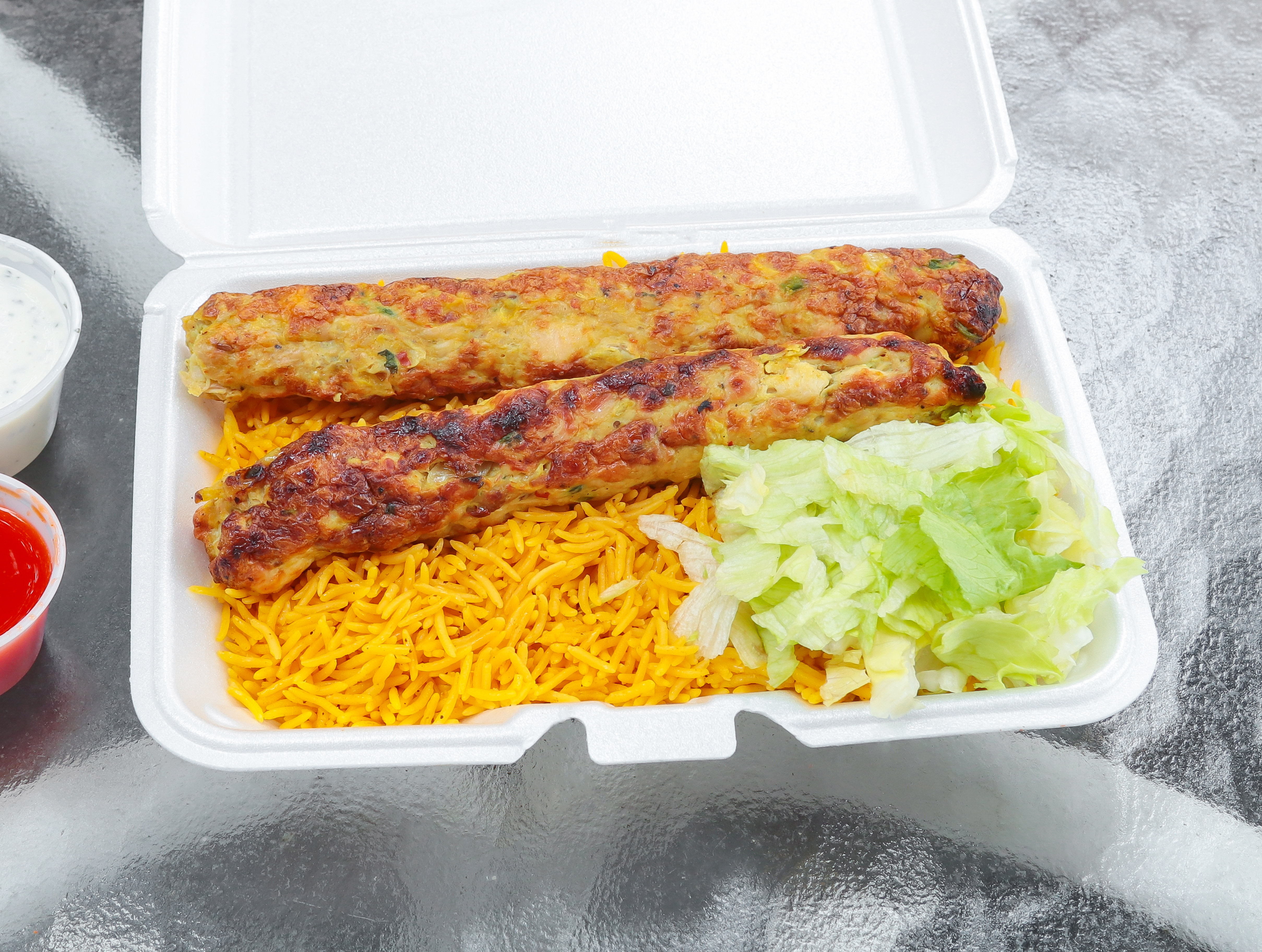Order Falafel Rice food online from Sher Halal Gyro Grill store, State College on bringmethat.com
