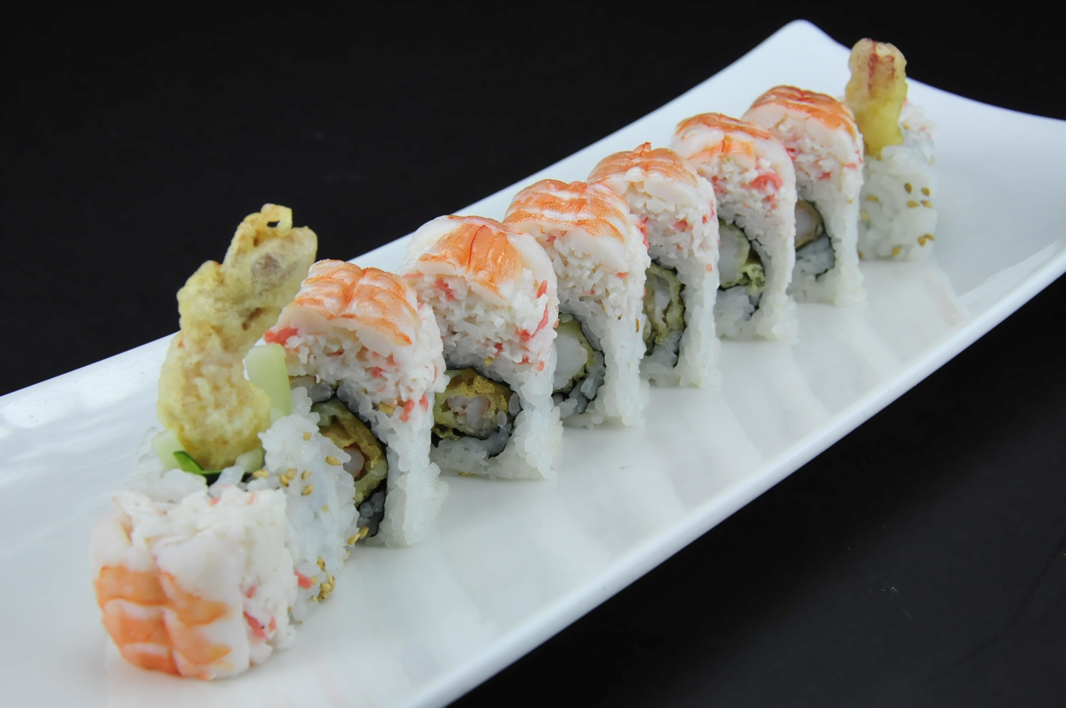 Order 44. Shrimp Lover Roll food online from Krazy Sushi store, Las Vegas on bringmethat.com