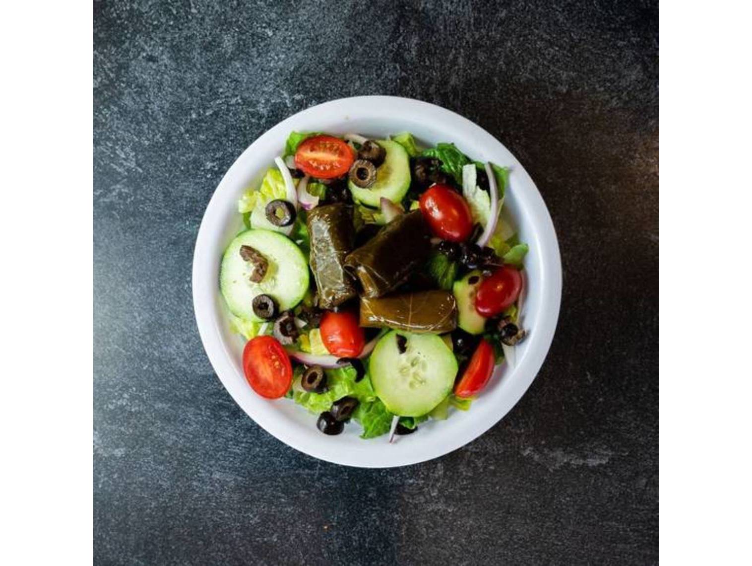 Order Mediterranean Greek Salad food online from Slice Factory store, Chicago on bringmethat.com