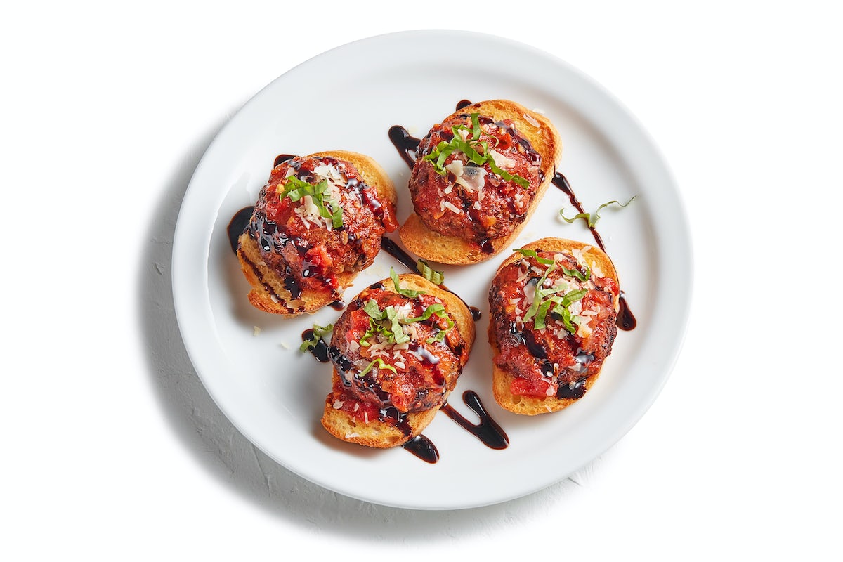 Order Meatball Crostini food online from O'charley store, Columbus on bringmethat.com