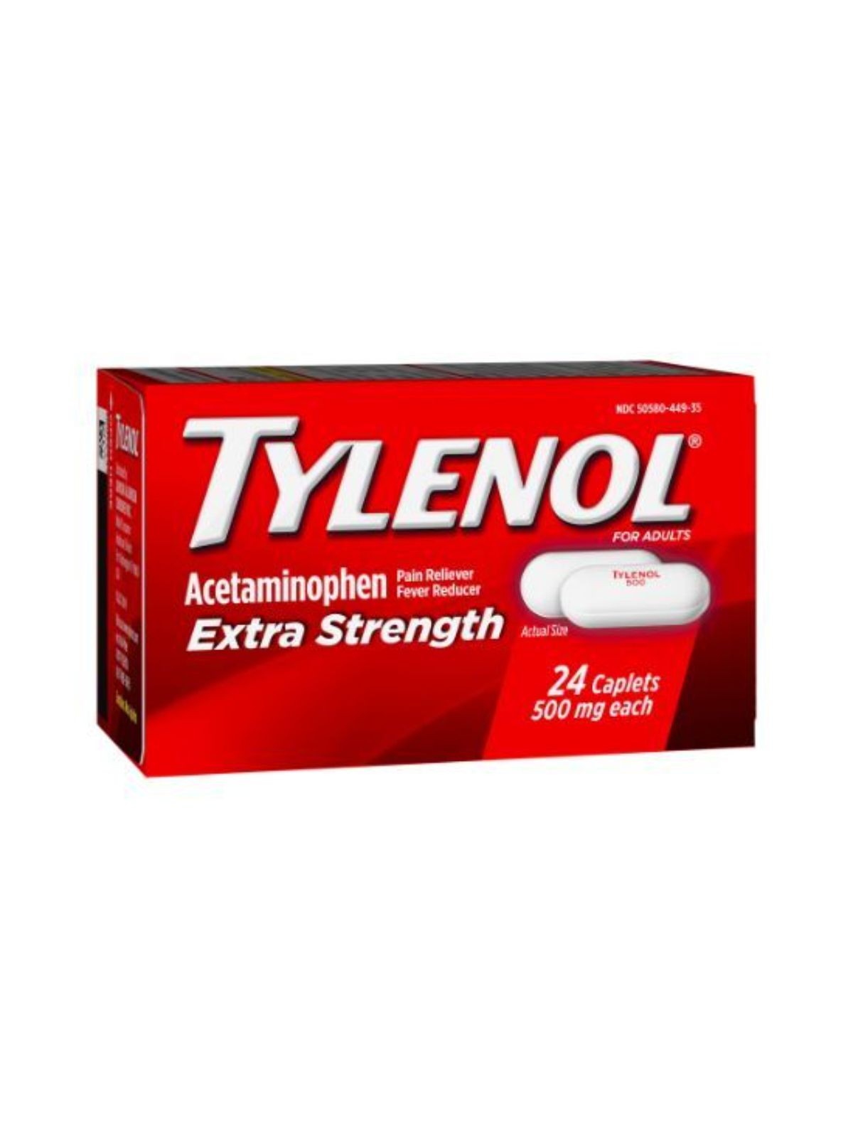 Order Tylenol Extra Strength Caplets 500 Mg (24 count) food online from Stock-Up Mart store, Houston on bringmethat.com
