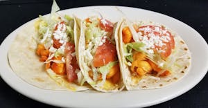 Order Shrimp Taco Dinner food online from Mexico Restaurant store, Des Plaines on bringmethat.com