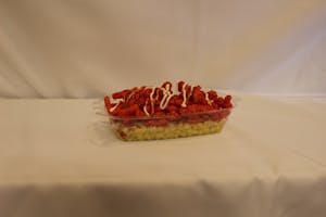 Order Cheeto Elote Plate food online from Belmont Fruit And Snacks store, Belmont on bringmethat.com