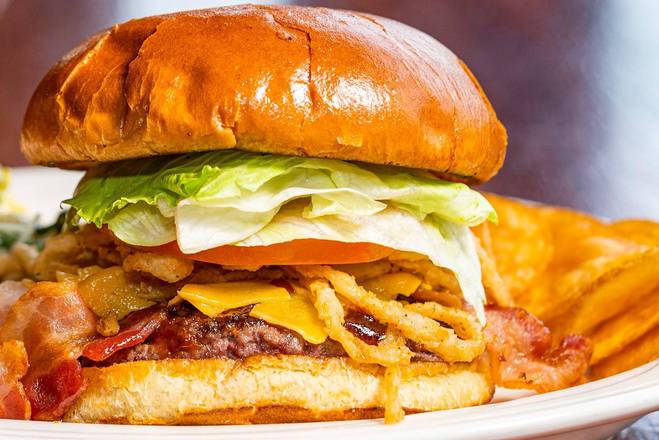 Order Jack Daniel’s Tillamook Cheddar Burger food online from Moretti's Ristorante and Pizzeria store, Lake in the Hills on bringmethat.com