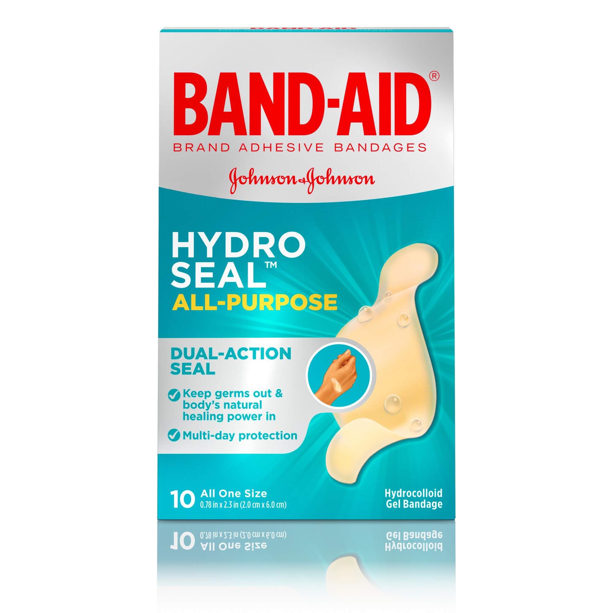 Order Band-Aid Brand Hydro Seal All Purpose Adhesive Bandages - 10 ct food online from Bartell store, Edmonds on bringmethat.com