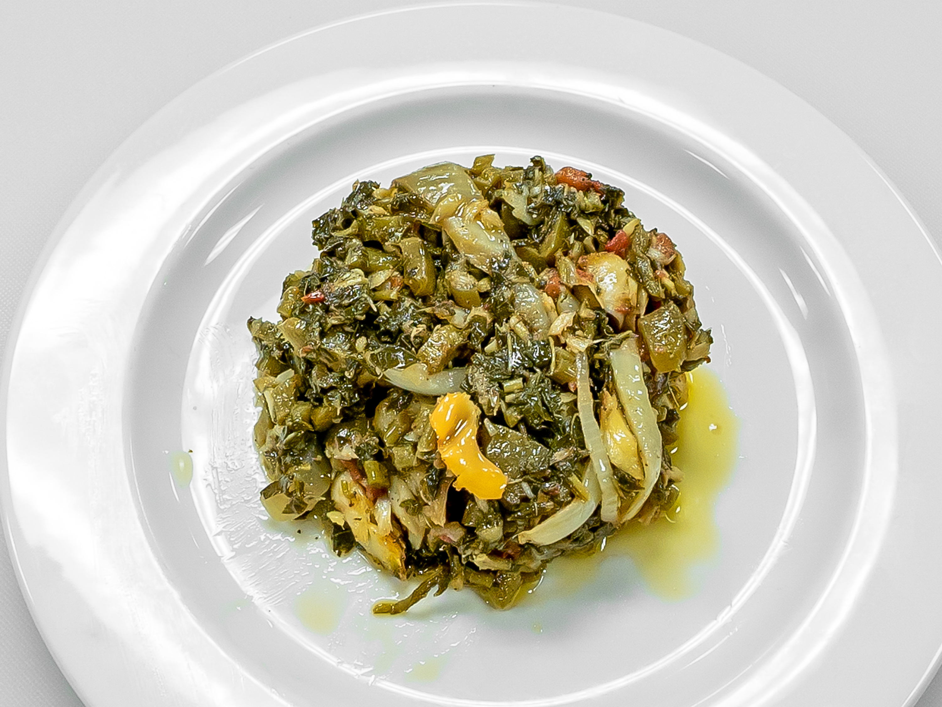 Order Calaloo and Saltfish food online from Cool Runnings Eatery store, White Plains on bringmethat.com