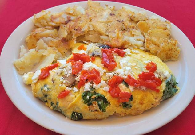 Order Village Omelette food online from Bialy Cafe store, Evergreen Park on bringmethat.com