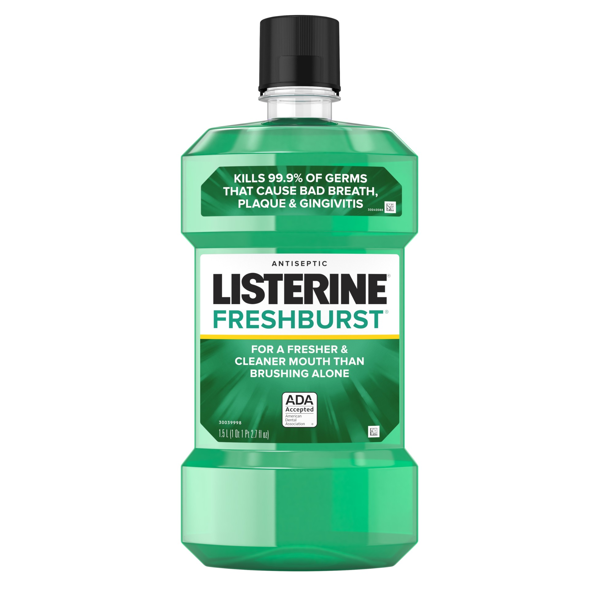 Order Listerine Freshburst Antiseptic Bad Breath Mouthwash - Spearmint, 50.7 fl oz food online from Rite Aid store, MILLER PLACE on bringmethat.com