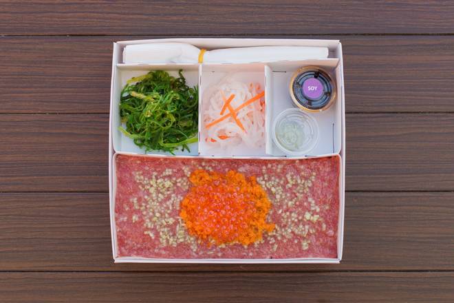 Order Toro Tataki Bento food online from SUGARFISH by sushi nozawa store, Calabasas on bringmethat.com