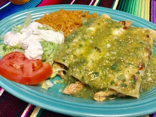 Order Enchiladas Verdes food online from El Rincon Mexican Grill Wadsworth store, Wadsworth on bringmethat.com