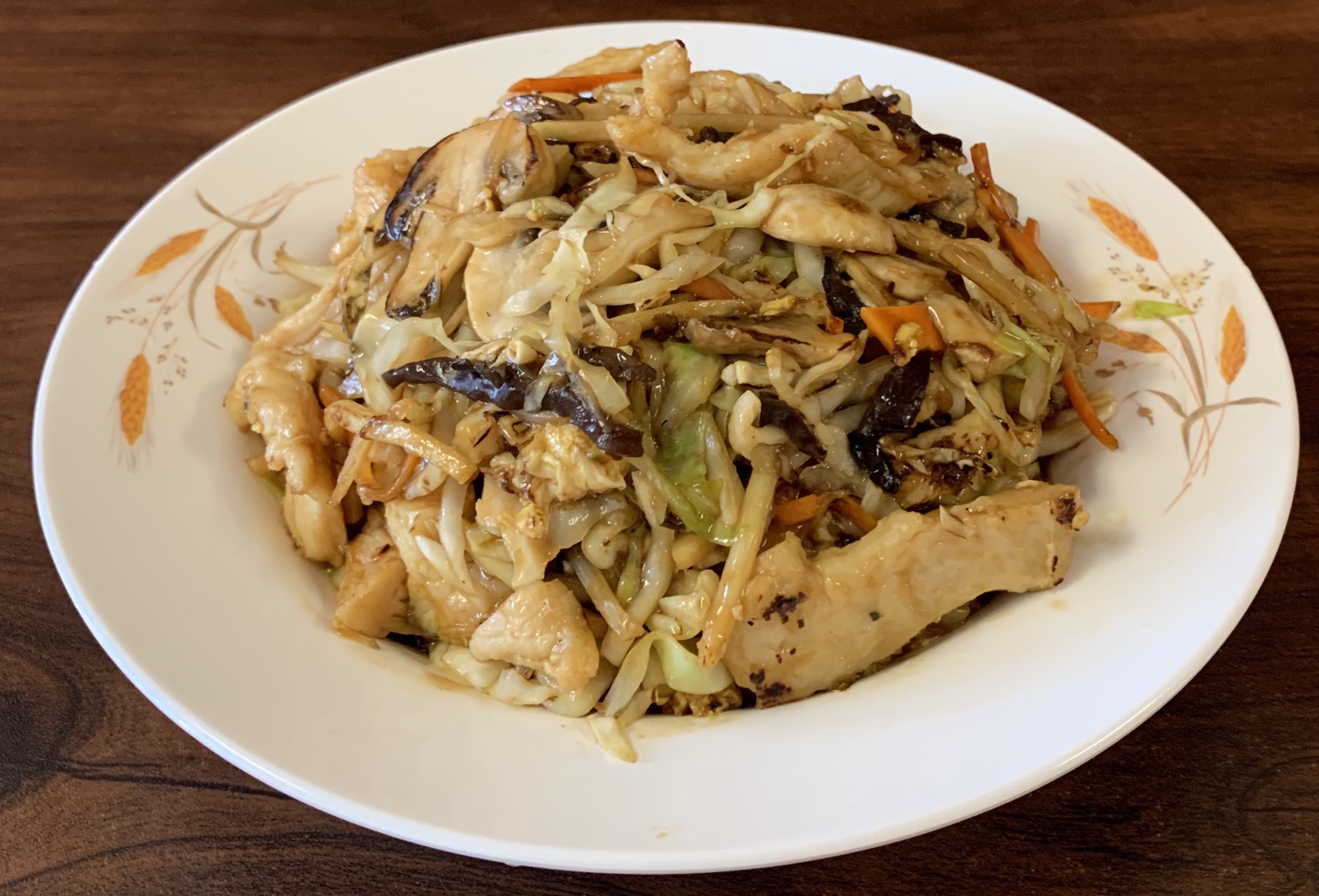 Order Large Moo Shu Chicken food online from Great Wall Chinese Restaurant store, Western Springs on bringmethat.com