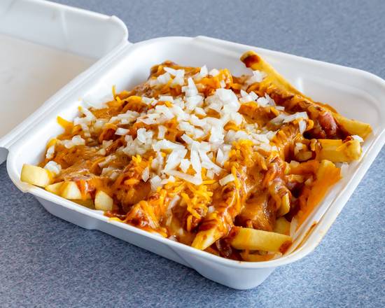 Order Chili Cheese Fries food online from Bobs Giant Burgers store, Pleasanton on bringmethat.com