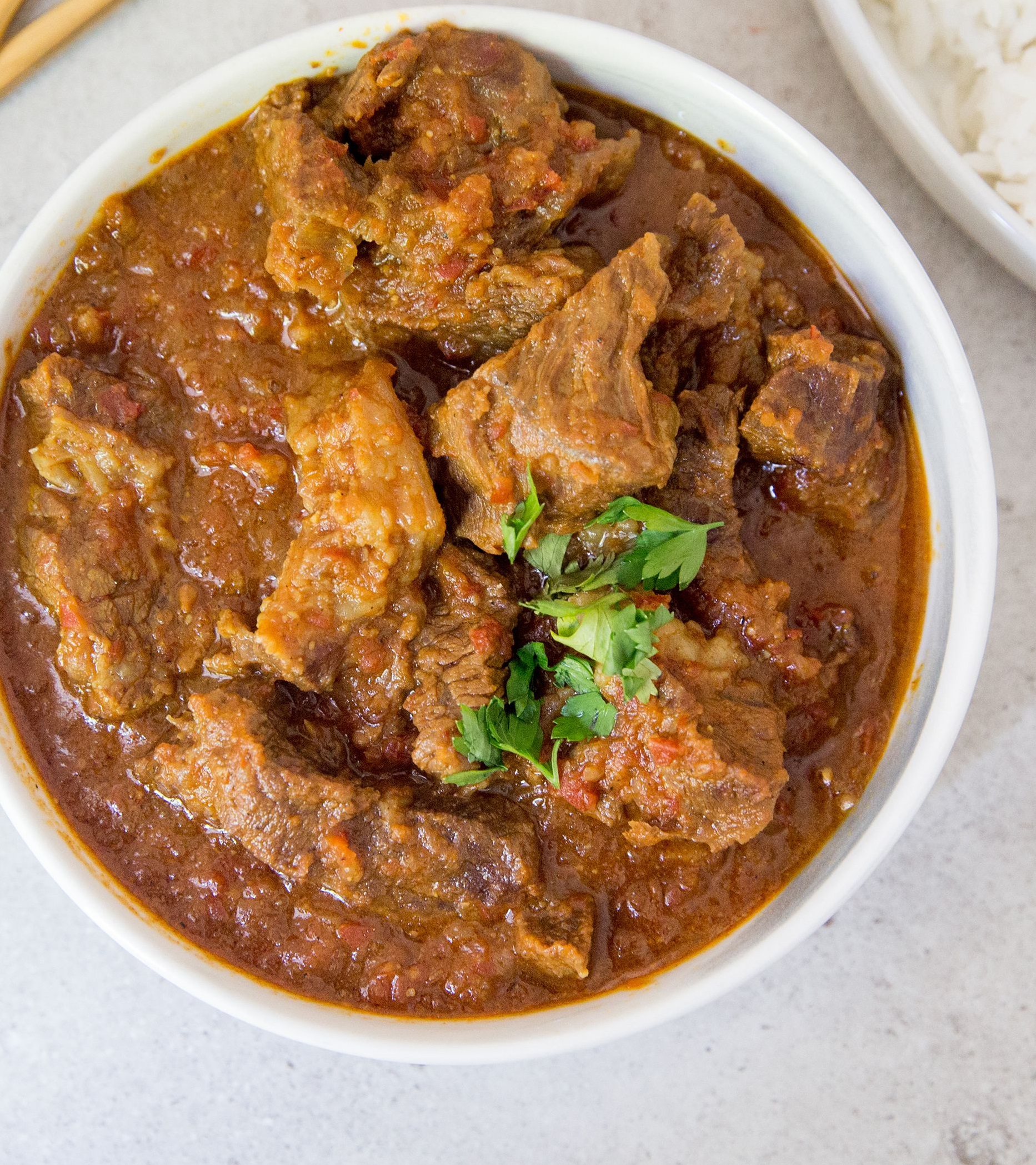 Order Lamb curry   with   basmati rice     food online from Great Himalayan Indian Cuisines store, Moore on bringmethat.com