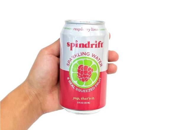 Order Spindrift Raspberry Lime Sparkling Water food online from Brightwok Kitchen store, Chicago on bringmethat.com
