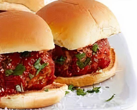 Order Meatball Slider (2) food online from Tiny Buns store, Thousand Oaks on bringmethat.com