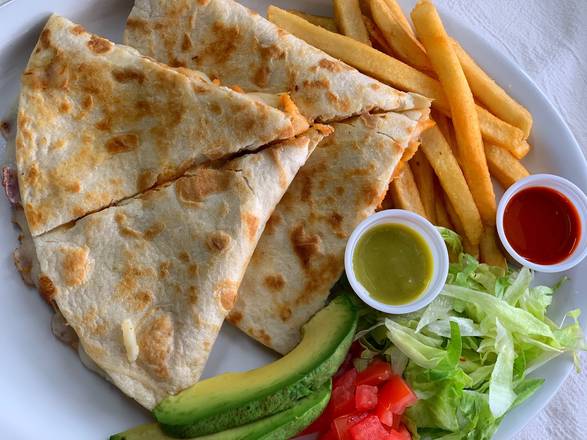 Order Wow! Quesadilla (Large) food online from TX Chifa Street Food Truck store, College Station on bringmethat.com