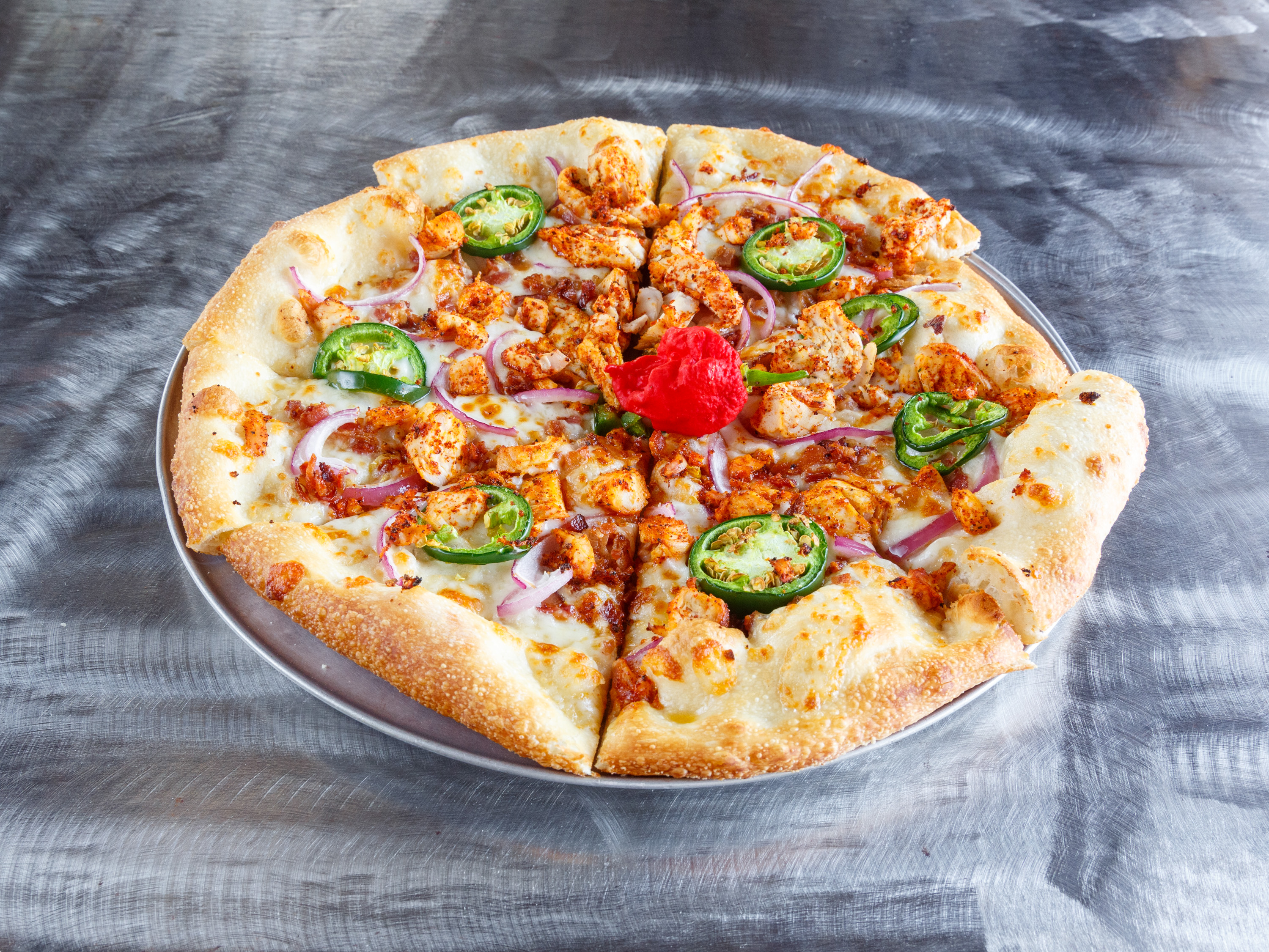 Order Buffalo Chicken Pizza food online from Starwood Pizza store, Nashville on bringmethat.com