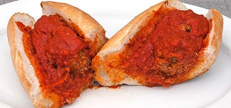 Order Meatball Sub - 6'' food online from Palermo's Pizza store, Royersford on bringmethat.com