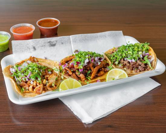 Order 3 Taco Platter food online from Los Burritos Tapatios store, Streamwood on bringmethat.com