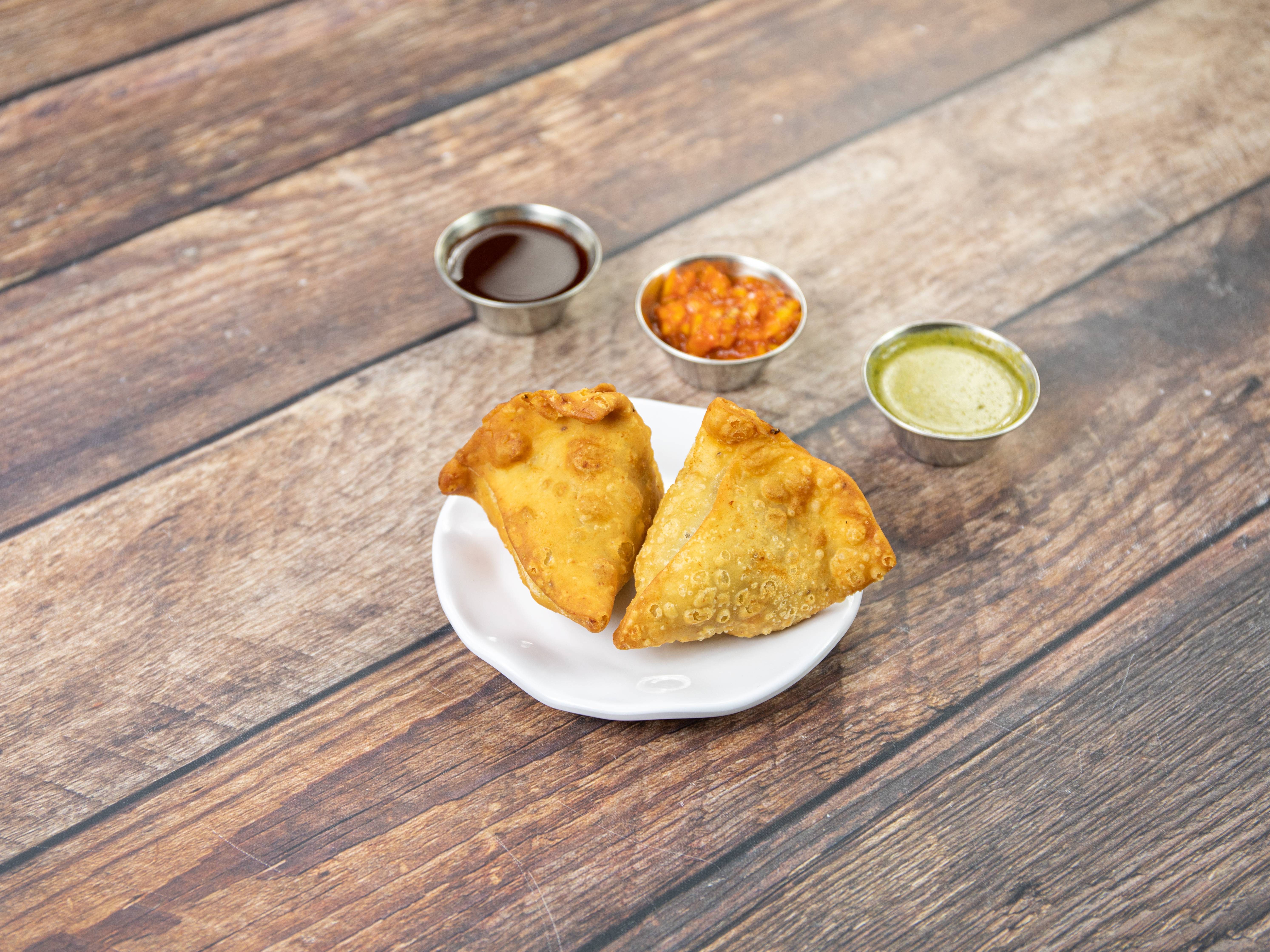 Order Meat Samosas food online from Welcome India store, Framingham on bringmethat.com