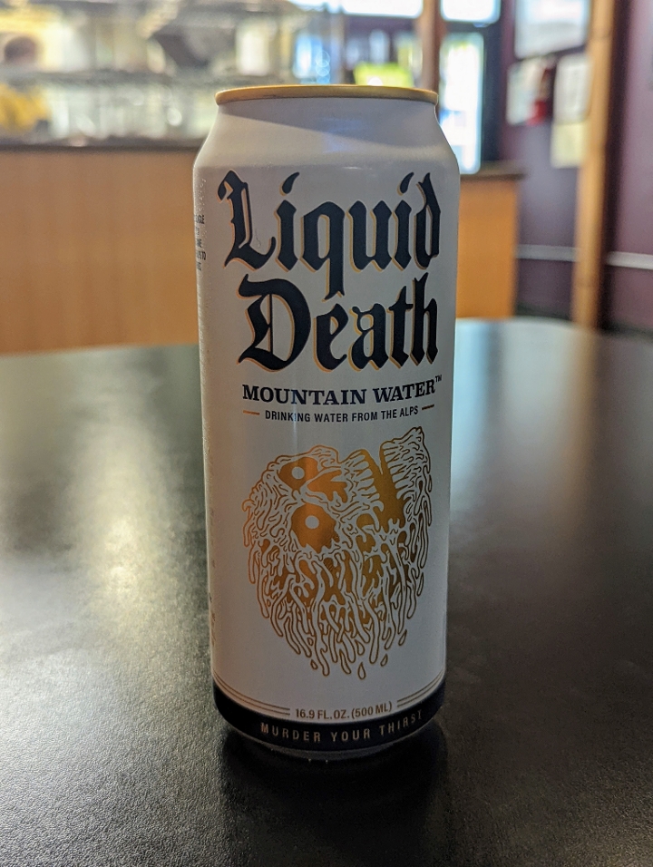 Order Liquid Death - Still food online from Sparky Pizza store, Portland on bringmethat.com