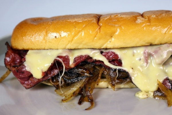 Order Pastrami and Cheese Sandwich food online from J & W Food Center store, Bronx on bringmethat.com
