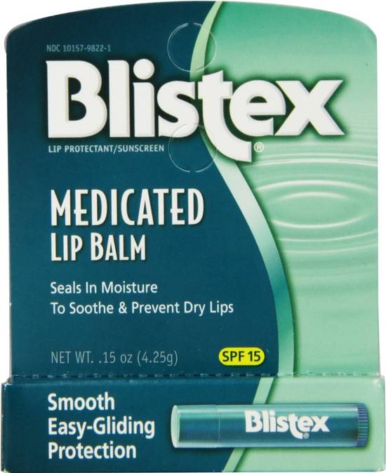 Order Blistex Medicated Lip Balm SPF 15 (0.15 oz x 3 ct) food online from Rite Aid store, Greenville on bringmethat.com