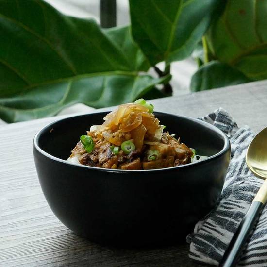 Order Pork Belly Rice food online from Fukuryu Ramen store, Upper Arlington on bringmethat.com