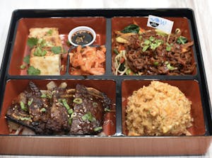 Order (B2) BBQ Short Rib & Spicy Korean Beef food online from Wave Bowl store, Plano on bringmethat.com