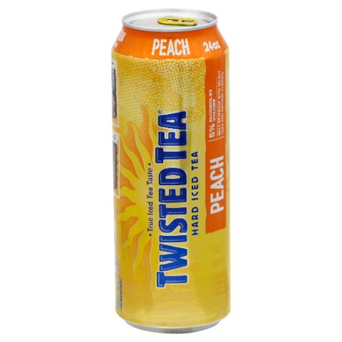 Order Twisted Tea Peach 24oz Can food online from 7-Eleven store, East Amherst on bringmethat.com