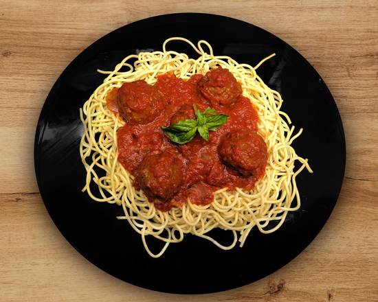 Order Beyond Meatballs Spaghetti food online from Mucca Dairy store, Los Angeles on bringmethat.com
