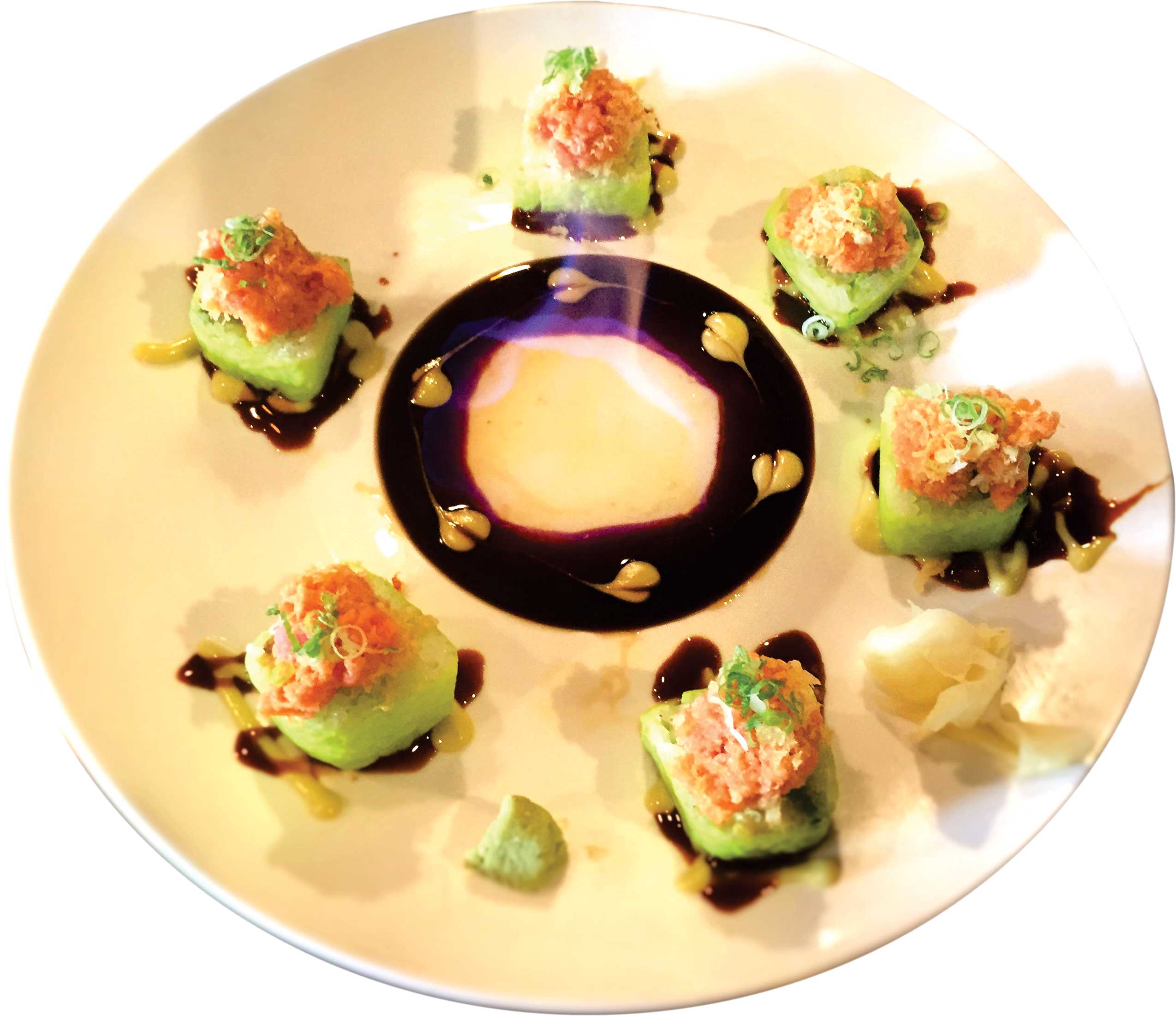 Order Volcano Roll food online from Wasabi Japanese Steakhouse store, Novi on bringmethat.com
