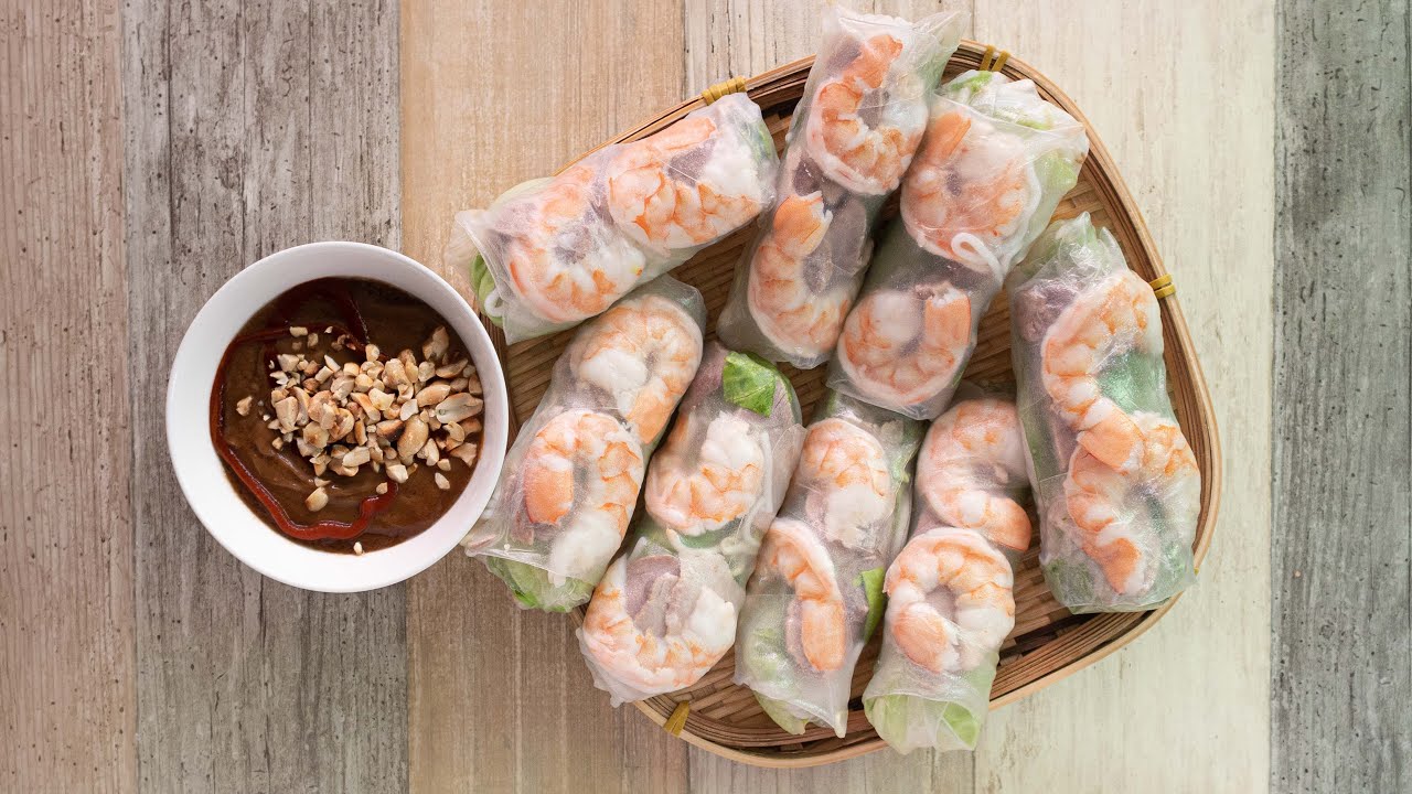 Order A3. Shrimp Soft Rolls (2) food online from Pho Van Noodles & Grill store, Houston on bringmethat.com