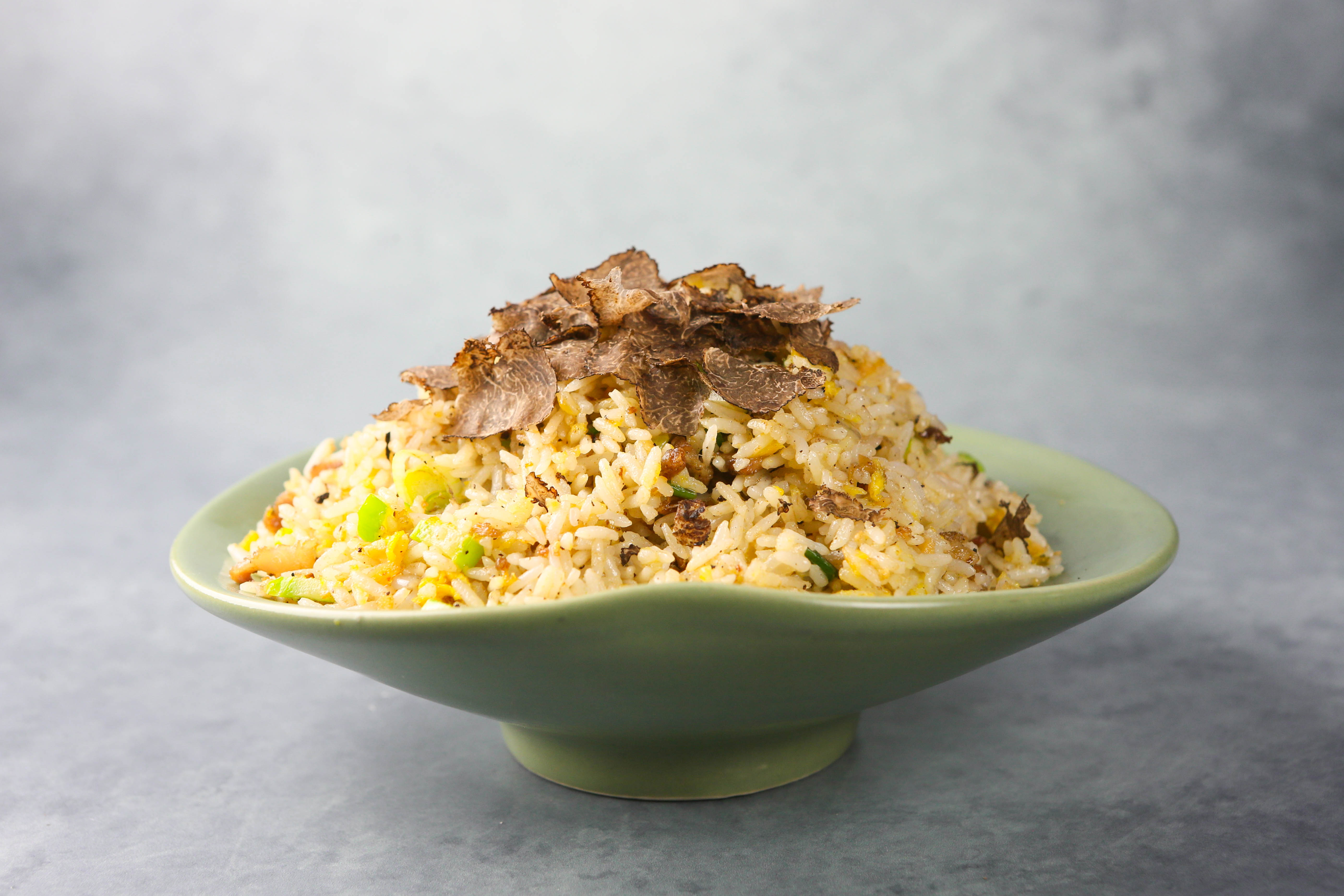 Order Black Truffle and Duck Fried Rice | 黑松露鴨肉炒飯 food online from Palette Tea Garden store, San Mateo on bringmethat.com