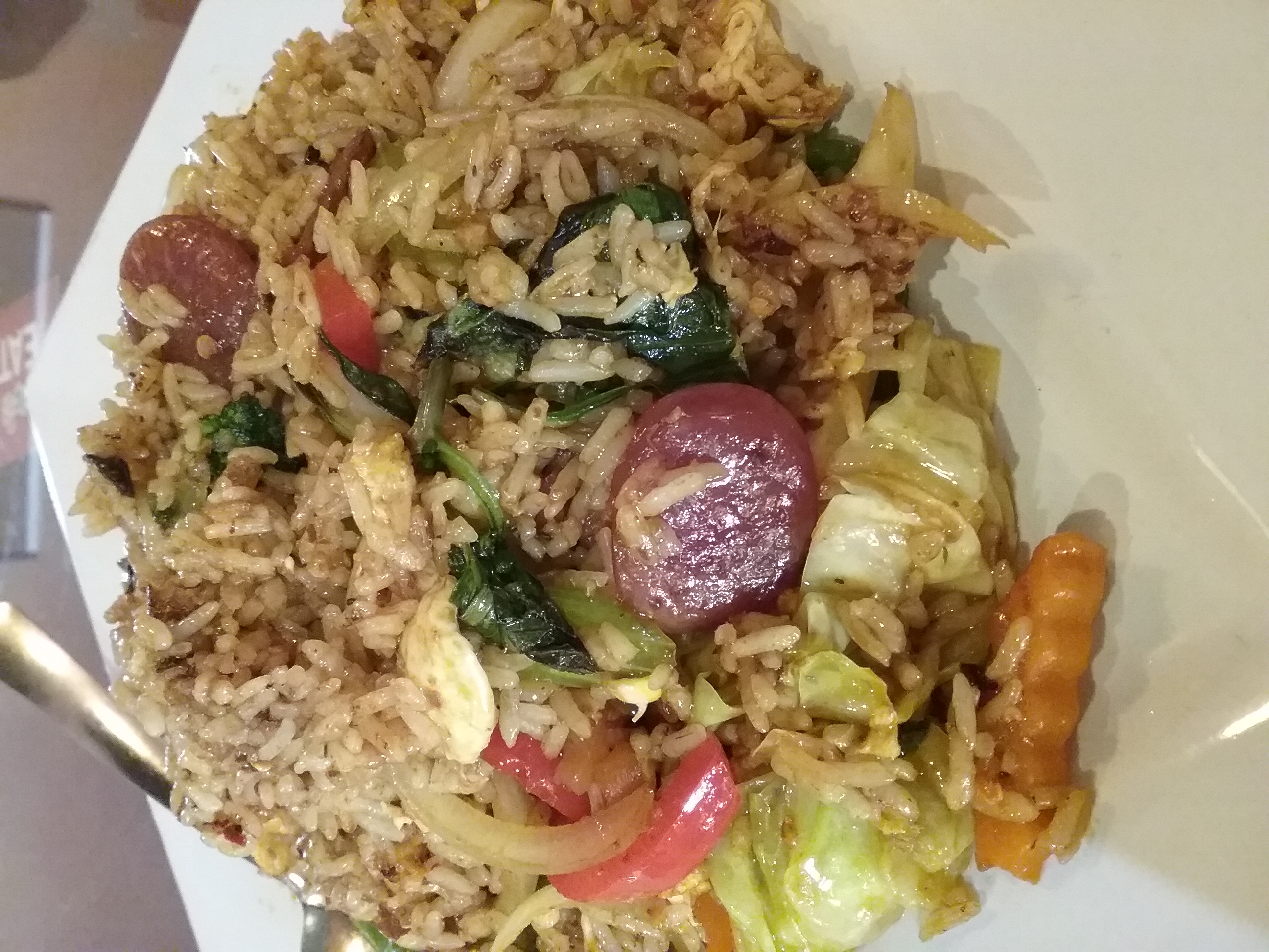 Order 63. Basil Fried Rice food online from Mekong Lao Thai Cuisine store, San Diego on bringmethat.com