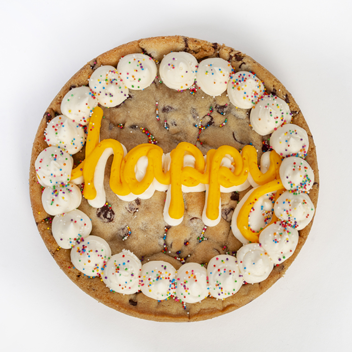 Order "HAPPY" COOKIE CAKE food online from Please & Thank You store, Prospect on bringmethat.com