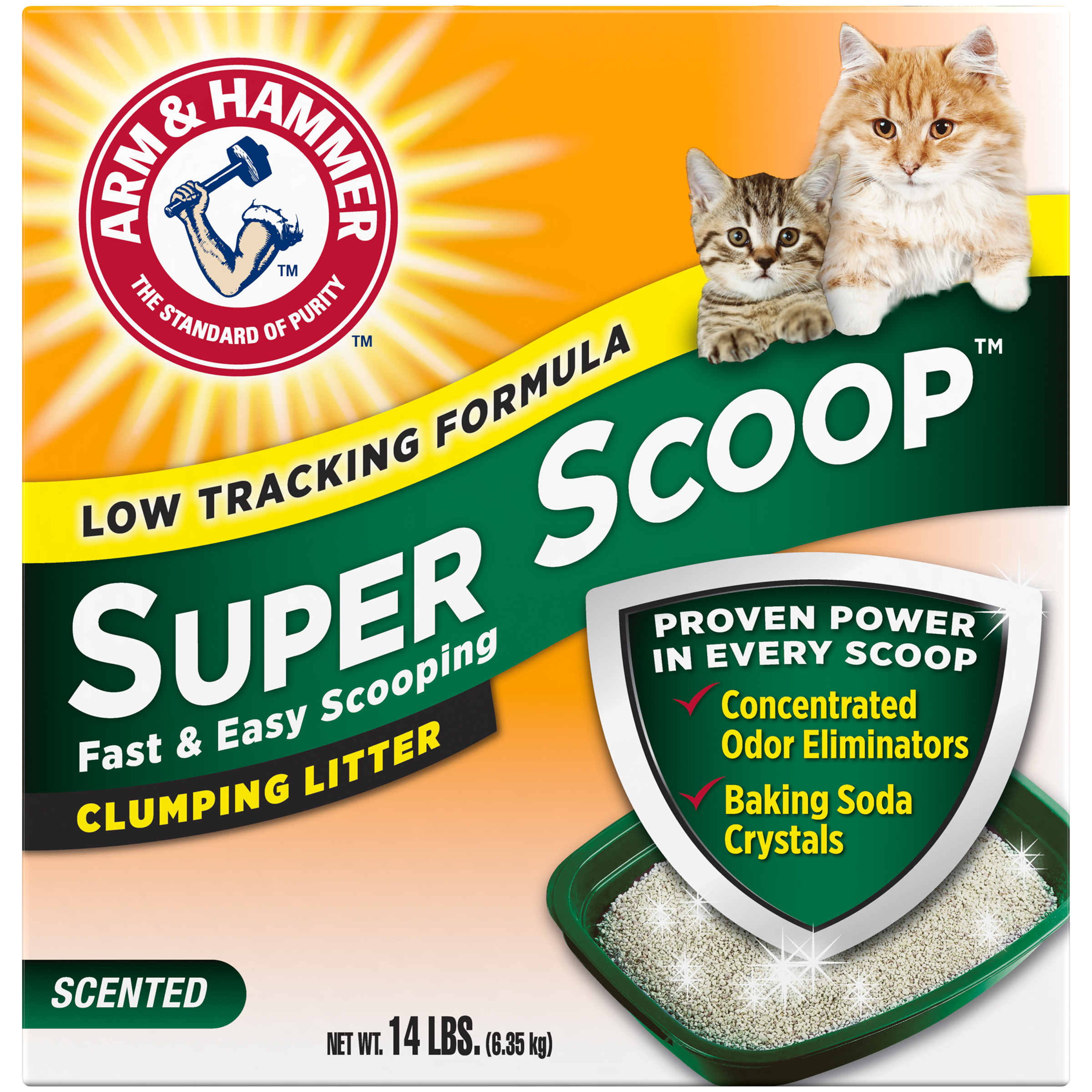 Order Arm & Hammer Super Scoop Clumping Litter with Baking Soda - 14 lbs food online from Rite Aid store, REEDLEY on bringmethat.com