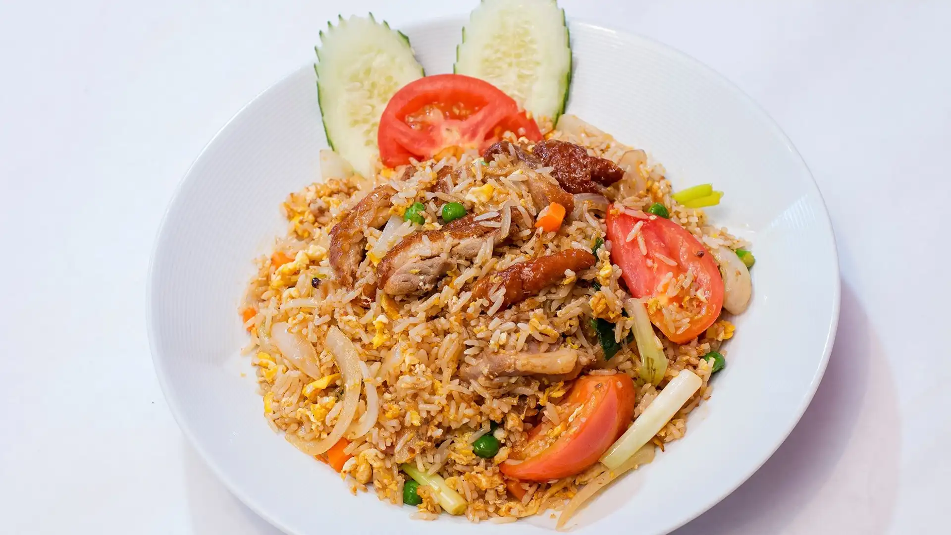 Order Roasted Duck Fried Rice food online from Shana Thai Restaurant store, Mountain View on bringmethat.com