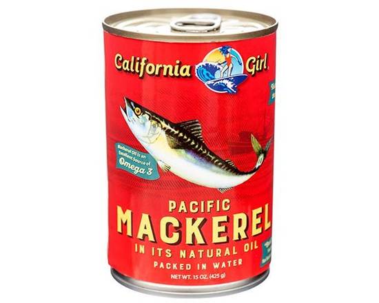 Order California Girl Pacific Mackerel (15 oz) food online from Temple Beauty Supply store, South Gate on bringmethat.com