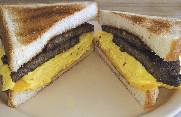 Order SCRAPPLE EGG & CHEESE food online from Sam Market Deli And Grill store, Edgewater on bringmethat.com